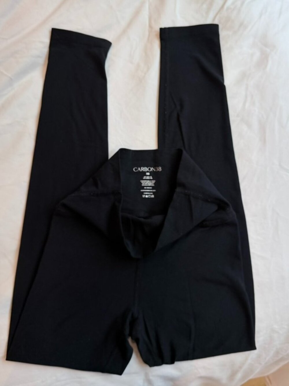Carbon38 Essential Black Leggings in Melt, XS